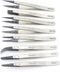 Precision Tweezer Set - FEITA Antistatic Replaceable Fiber Tip Stainless Steel ESD Tweezers for Electronics, Jewelry-Making, Laboratory, Hobby (8 ...